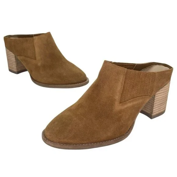 Aqua College Nan Suede Leather Waterproof Womens Mules - Picture 12 of 15